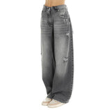 Haveone pantalone Bella denim grigio
