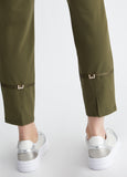 LIUJO Pantaloni jogging stretch verde oliva