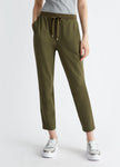 LIUJO Pantaloni jogging stretch verde oliva