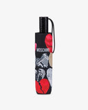 Moschino Ombrello Open Close stampato