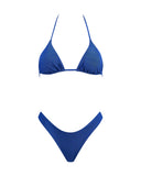 Matinee Mina tulle blu con microbrillantini
