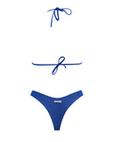 Matinee Mina tulle blu con microbrillantini