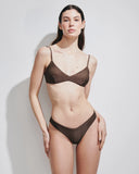 Matinée Tina lurex Marrone