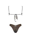 Matinée Tina lurex Marrone