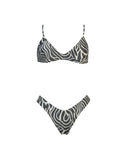 Matinée Tina Lurex zebrato bianco