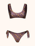 Me fui Top fisso con Slip regolabile Coprente Fantasia SW0252-X02