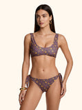 Me fui Top fisso con Slip regolabile Coprente Fantasia SW0252-X02