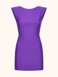 Me Fui Vestito Corto Donna Viola SW0717-PR