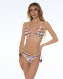 Miss Bikini Triangolo con slip regular con passamaneria FLBI