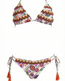 Miss Bikini Triangolo con slip regular con passamaneria FLBI
