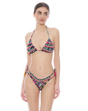 Miss Bikini Triangolo con slip regular con passamaneria FLNE