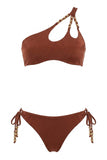 Miss Bikini Monospalla con sfere dorate