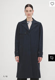 MaxMara trench lungo blu