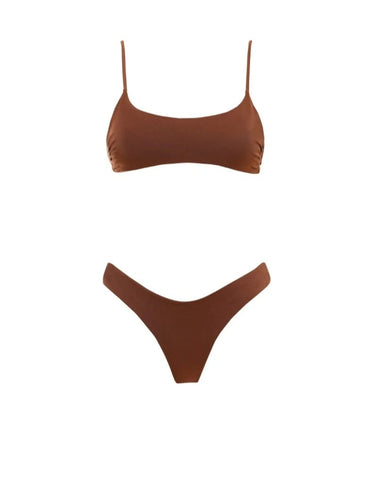 Matinèe bikini Dora lycra lucida rum