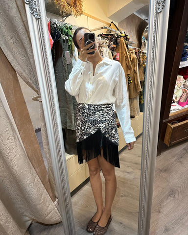 Moki-b camicia lino bianca