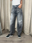 Haveone pantalone Bella denim grigio