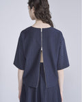 Max mara blusa Kaya blu gessato