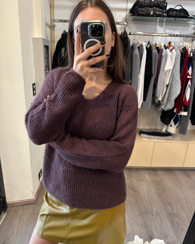 Max Mara  Maglione Ricetta borgogna