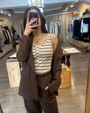 Haveone canotta serafino Burro/Moro