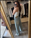 Haveone Pantalone Bella Denim Blu