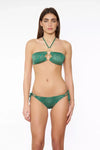 Miss Bikini fascia pitonato con anelli