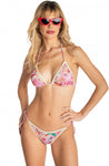 Poisson D'Amour Bikini Triangolo con Passamaneria Tropical