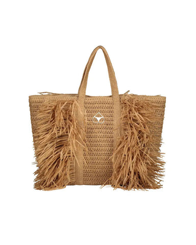 Miss bikini Borsa eco rafia frange