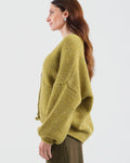 Haveone Cardigan tre bottoni olio