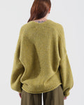 Haveone Cardigan tre bottoni olio