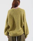 Haveone Cardigan tre bottoni olio