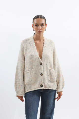 Haveone cardigan corto filo colorato calce