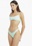 Matinee Bikini Bralette Dora Spugna Verde acqua slip americano