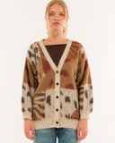 Kontatto Cardigan Jacquard Beige