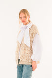 Kontatto Gilet punto pannocchia beige