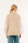 Kontatto Gilet punto pannocchia beige