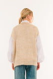 Kontatto Gilet punto pannocchia beige