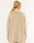 Kontatto Cardigan frange beige
