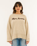 Kontatto girocollo Mon Amour beige-moro