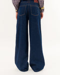 Kontatto jeans piega stirata Topazio
