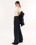 Kontatto Pantalone gessato con paillettes