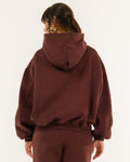 Kontatto felpa cropped con zip e cappuccio