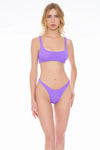 Miss bikini Canotta Goffrata Viola