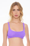 Miss bikini Canotta Goffrata Viola