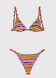 Me Fui Bikini Seashell triangolo e slip fisso