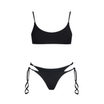 MATINEE BRALETTE CON SLIP DOPPIO NERO