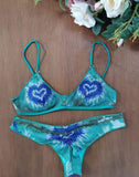 POISSON D'AMOUR BRASSIERE LUREX SMERALDO TYE DYE