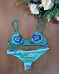 POISSON D'AMOUR BRASSIERE LUREX SMERALDO TYE DYE