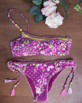 MISS BIKINI LUXE MONOSPALLA E SLIP REGOLABILI CON NAPPINE