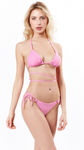 MISS BIKINI TRIANGOLO E SLIP BRASILIANO GLITTER ROSA